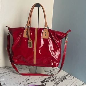 Cavalcanti patent Red Women’s XL Two ways bag